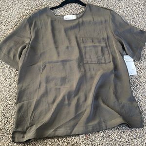Olive green blouse